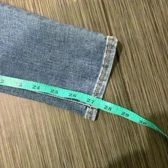 H&M Women's Blue Medium Wash 5-Pocket Shaping Skinny High Waist Denim Jeans Sz25 - Picture 13 of 13